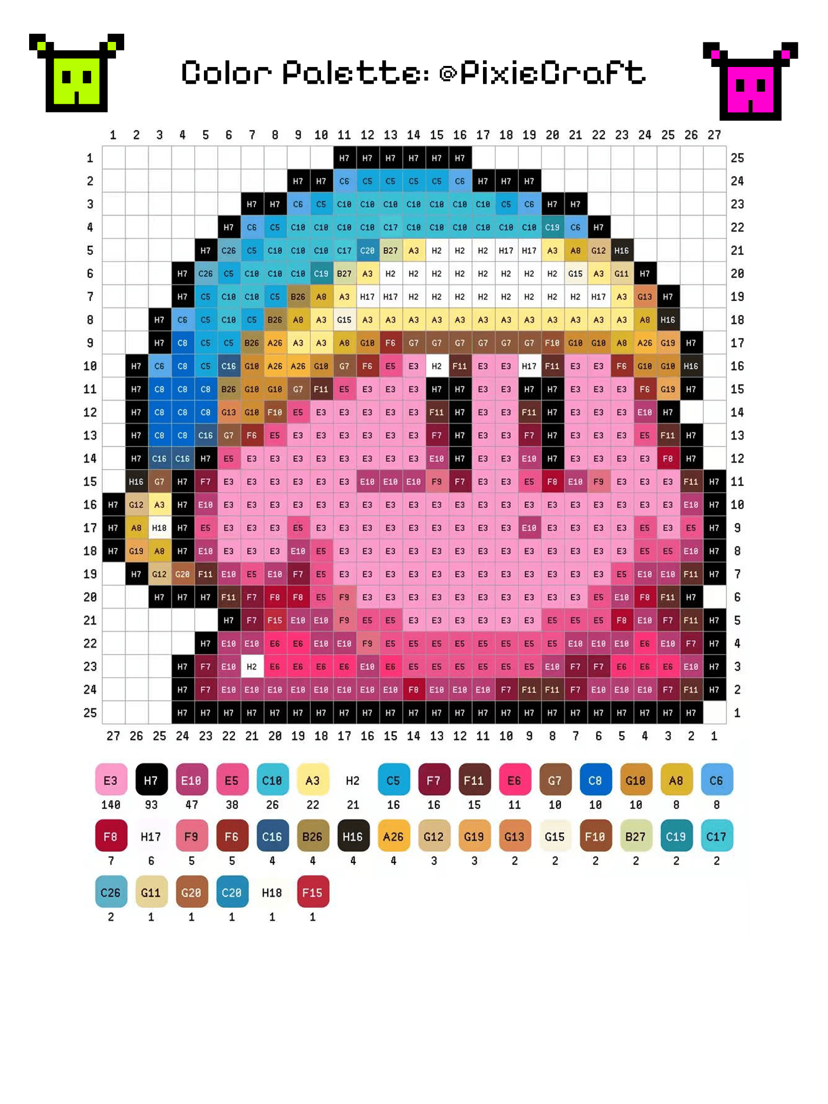 Blue Hat Kirby - PixieCraft