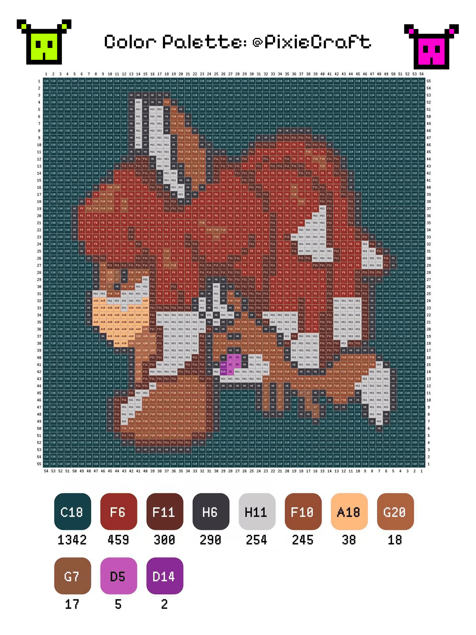 Red Hair Fox Girl - PixieCraft