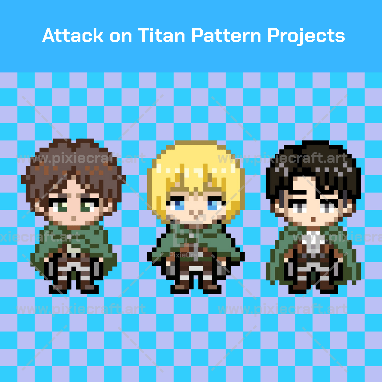 Attack on Titan Pattern Projects - PixieCraft