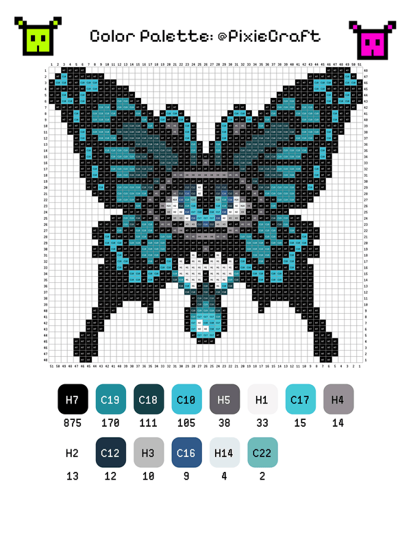 Cyan Swallowtail Butterfly - PixieCraft