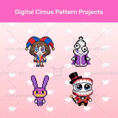 Digital Circus Pattern Projects - PixieCraft