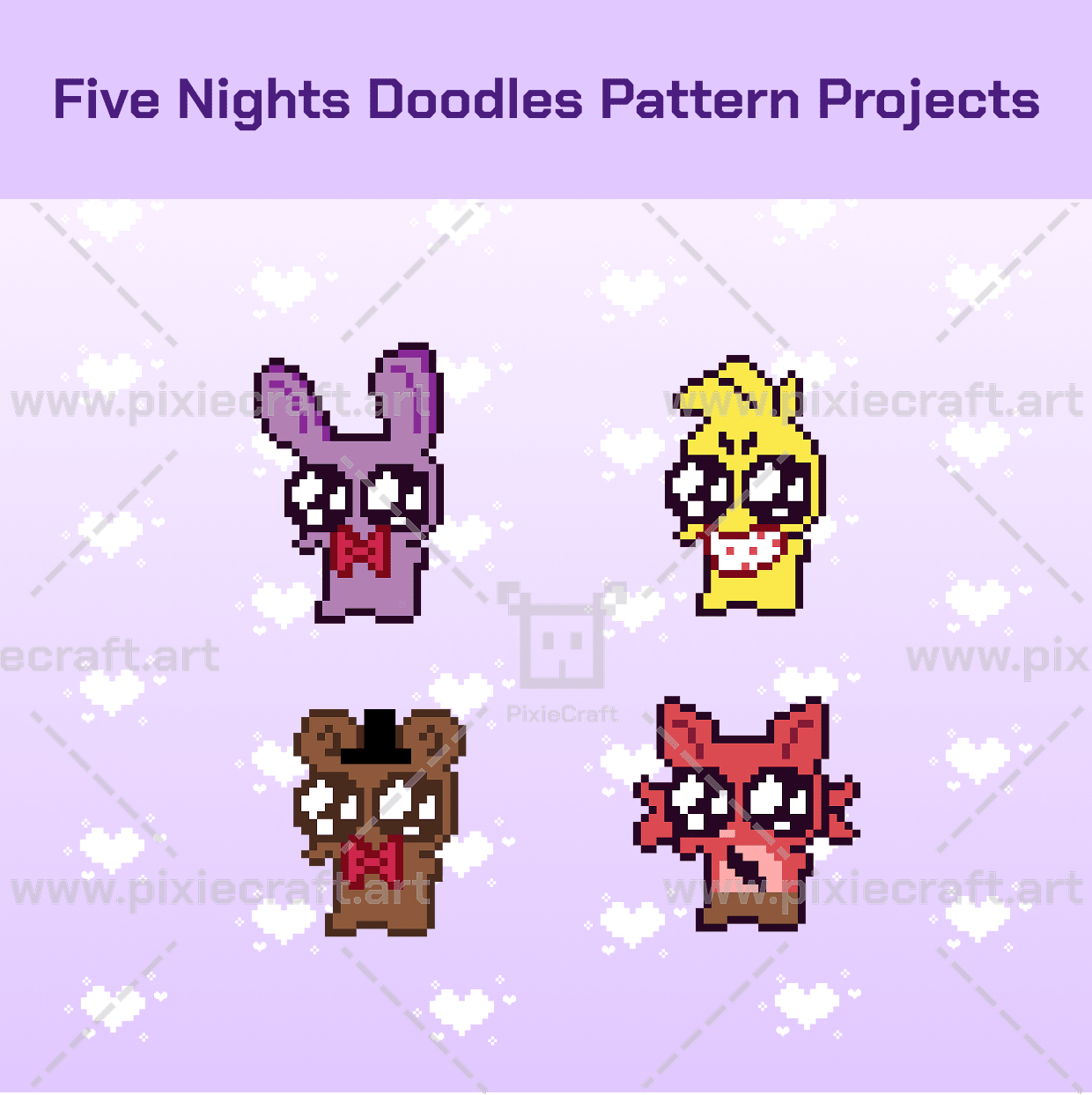 Five Nights Doodles Pattern Projects - PixieCraft