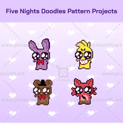 Five Nights Doodles Pattern Projects - PixieCraft