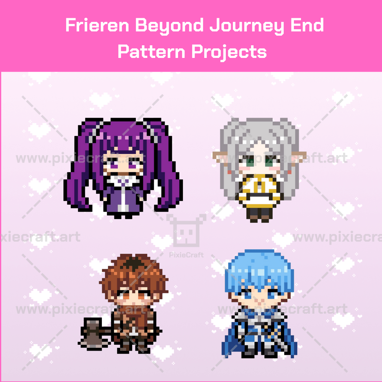 Frieren Beyond Journey End Pattemn Proiects - PixieCraft