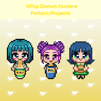 K-Pop Demon Hunters Pattern Projects - PixieCraft
