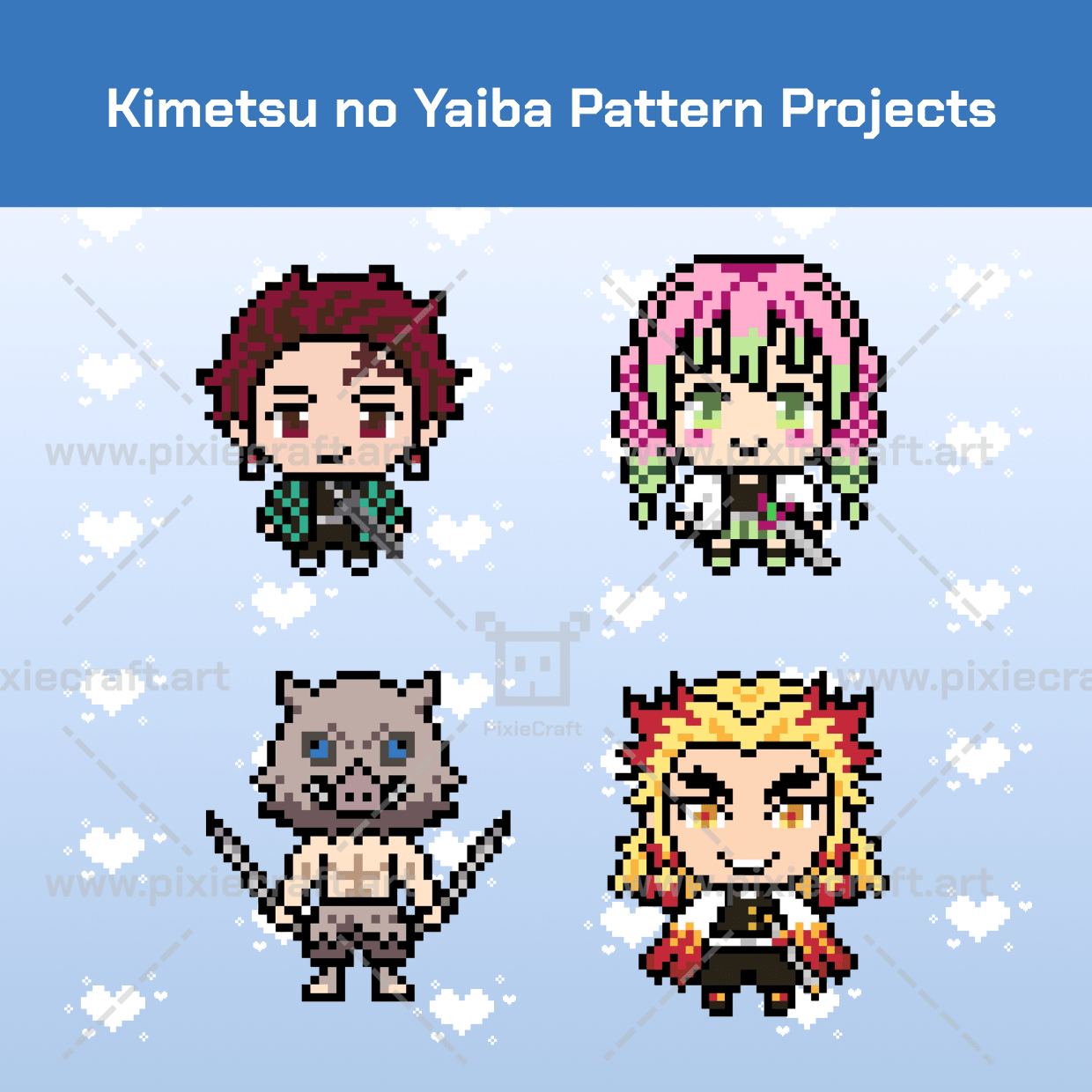 Kimetsu no Yaiba Pattern Projects - PixieCraft
