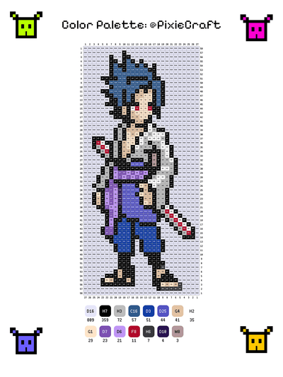 Sasuke  - Naruto - PixieCraft
