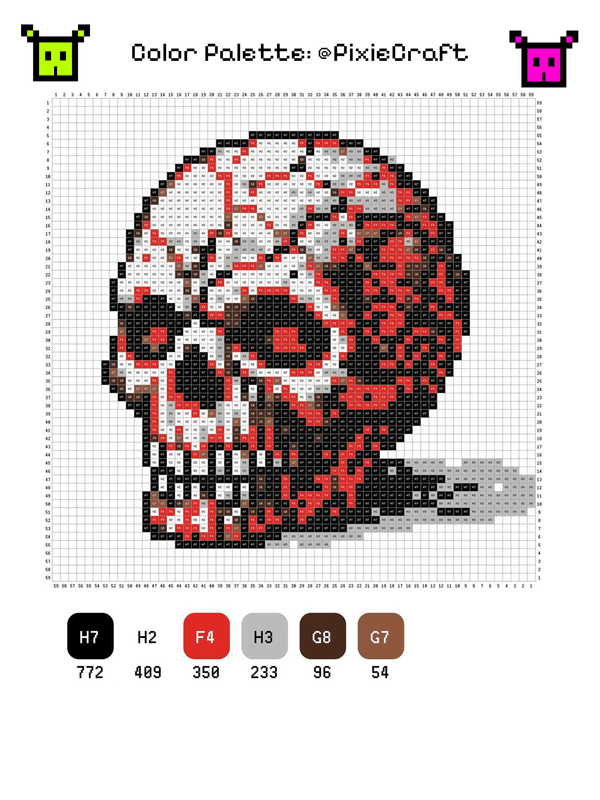 Skull Red - PixieCraft
