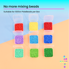 PixieCraft Bead Organizer Box, 1 Large Case with 24Pcs Small Clear Containers, Easy Storage Organizer for Fuse Beads, Jewelry Making, DIY Crafts and Nail Art
