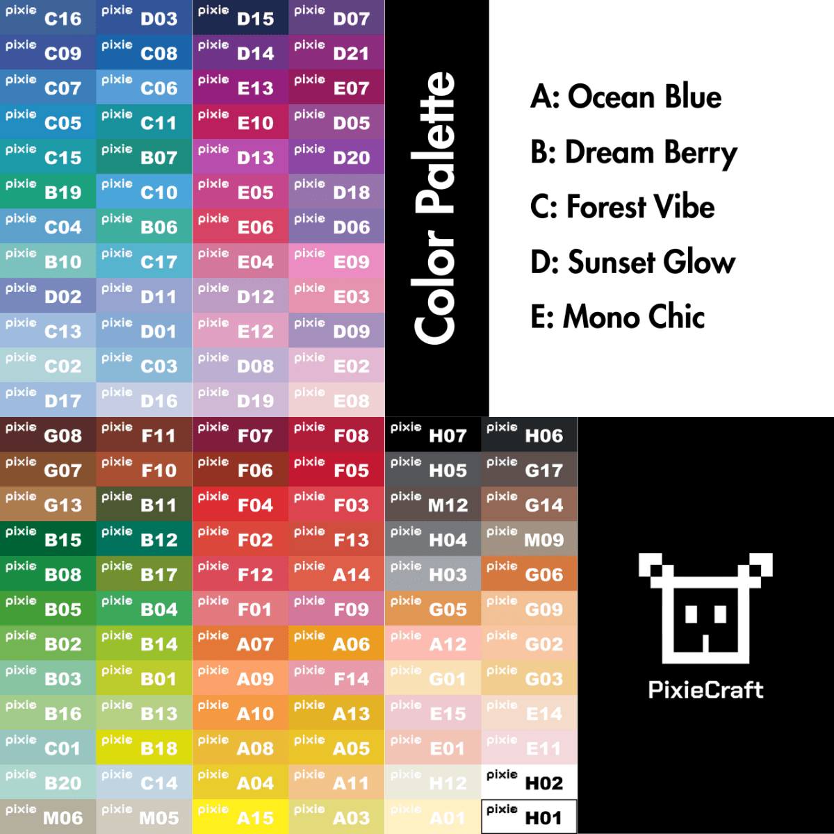 PixieBeads 120 Color Combo - 50,000 ct Premium 2.6mm Fuse Beads - PixieCraft