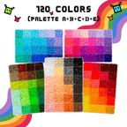 PixieBeads 120 Starter Combo - 60,000 Mini Fuse Beads 2.6mm - PixieCraft