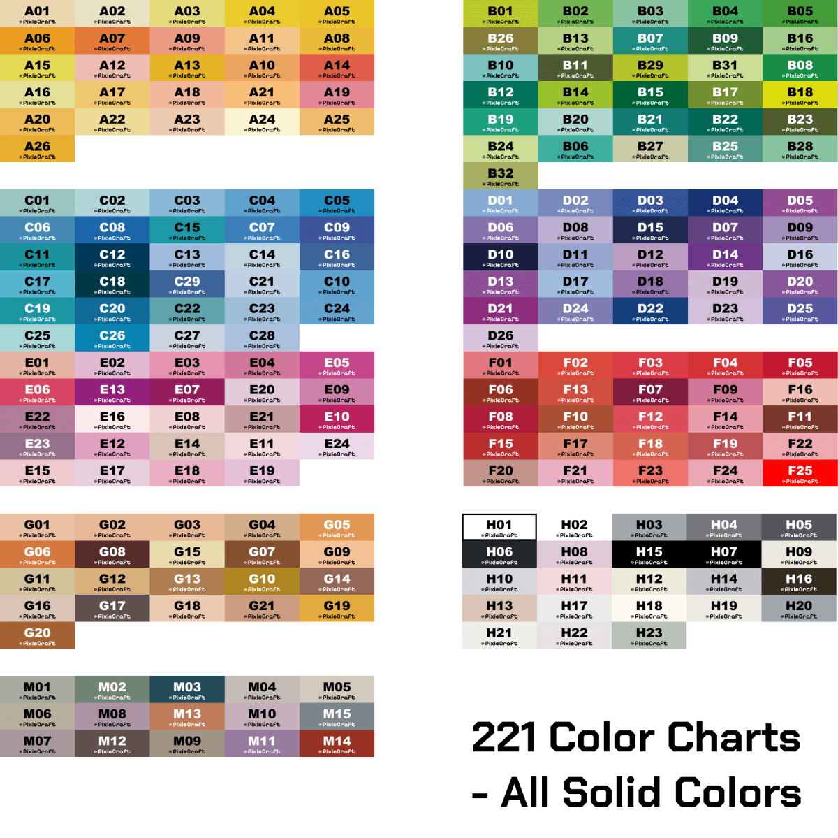 PixieBeads 221 - Color Bulk - Refill 221,000 Pcs – 2.6mm Fuse Beads Set, Full Spectrum Pro Bead Set for Studio Pixel Art Mosaics & Gift - PixieCraft