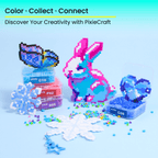 PixieBeads 295-Color Bulk Refill Set – 295,000 Pcs 2.6mm Fuse Beads Full Color Range, Bonus 3 Packs Black & 3 Packs White, Ultimate Pixel Art Bead Collector Set - PixieCraft