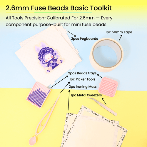 PixieBeads 295-Color Bulk Refill Set – 295,000 Pcs 2.6mm Fuse Beads Full Color Range, Bonus 3 Packs Black & 3 Packs White, Ultimate Pixel Art Bead Collector Set - PixieCraft