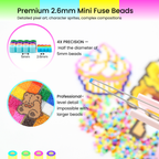 PixieBeads 295-Color Bulk Refill Set – 295,000 Pcs 2.6mm Fuse Beads Full Color Range, Bonus 3 Packs Black & 3 Packs White, Ultimate Pixel Art Bead Collector Set - PixieCraft