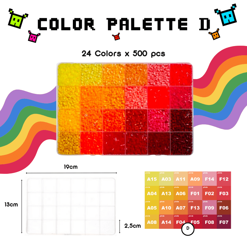 PixieBeads 96 Starter Combo - 48,000 Mini Fuse Beads 2.6mm - PixieCraft