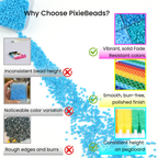 PixieBeads Color Palette - 12,000ct 2.6mm Mini Fuse Beads (24 Colors) - PixieCraft