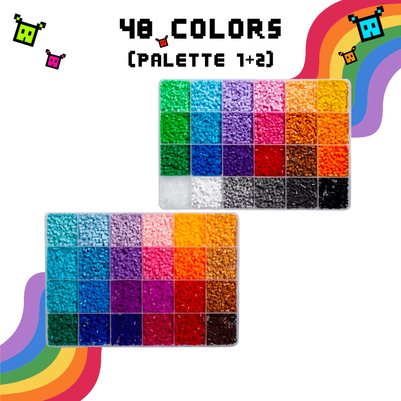 PixieBeads Combo Box - 60,000 Mini Fuse Beads 2.6mm - PixieCraft
