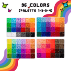 PixieBeads Combo Box - 60,000 Mini Fuse Beads 2.6mm - PixieCraft