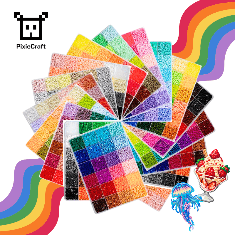 PixieBeads Combo Box - 60,000 Mini Fuse Beads 2.6mm - PixieCraft