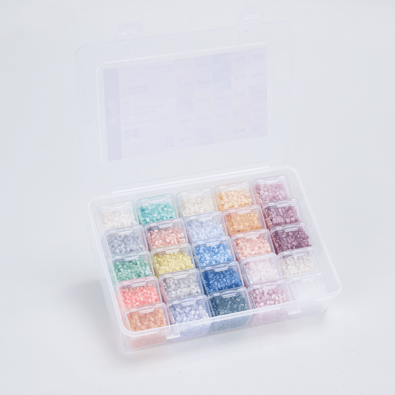 PixieBeads Premium Combo (Pearlescent + Transparent - 50 Colors) - 20,000 ct Premium 2.6mm Fuse Beads - PixieCraft