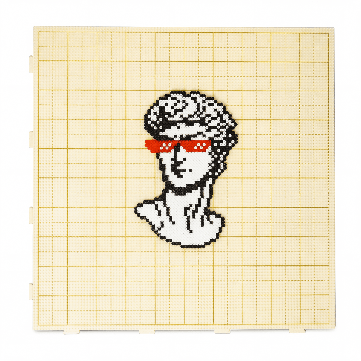 PixieCraft 1pc 104x104 Mega Large Pegboard Pro – Interlocking 2.6mm Fuse Bead Board with Engraved Gridlines & 2mm Pins, Snug Fit Stable Design for Large Pixel Art Projects - PixieCraft