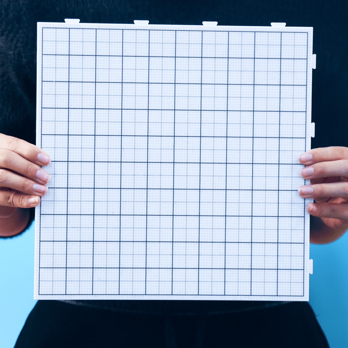 PixieCraft 1pc 104x104 Mega Large Pegboard Pro – Interlocking 2.6mm Fuse Bead Board with Engraved Gridlines & 2mm Pins, Snug Fit Stable Design for Large Pixel Art Projects - PixieCraft