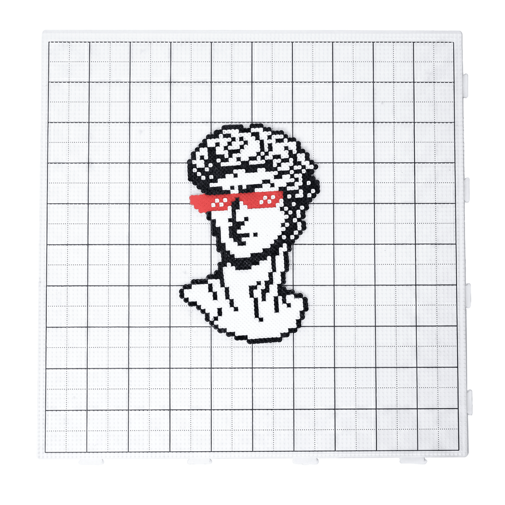 PixieCraft 1pc 104x104 Mega Large Pegboard Pro – Interlocking 2.6mm Fuse Bead Board with Engraved Gridlines & 2mm Pins, Snug Fit Stable Design for Large Pixel Art Projects - PixieCraft