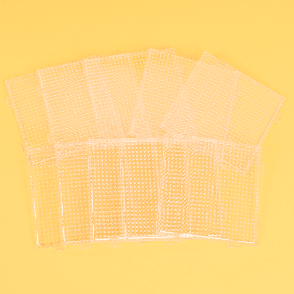 PixieCraft 26x26 Mini Fuse Bead Pegboard 10 - Pack – Interlocking Perler Bead Mini Boards for Small Pixel Art Keychains Magnets & Beginner Craft Projects - PixieCraft