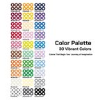 PixieCraft 30,000 pcs 2.6mm Fuse Beads Kit, 30 Colors PixieBeads 41 pcs Full Set with Storage Box, Pegboards, Mini Iron, Tweezers, Trays, Bead Pen, Ironing Mats, Pixel Art Craft Kits for Adults, Teens - PixieCraft