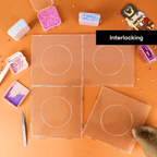 PixieCraft 52x52 Transparent Square Pegboards - for 2.6mm Mini Fuse Beads | Pegboard for Pixel Art & Fuse Beads Craft (Copy) - PixieCraft