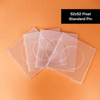 PixieCraft 52x52 Transparent Square Pegboards - for 2.6mm Mini Fuse Beads | Pegboard for Pixel Art & Fuse Beads Craft (Copy) - PixieCraft