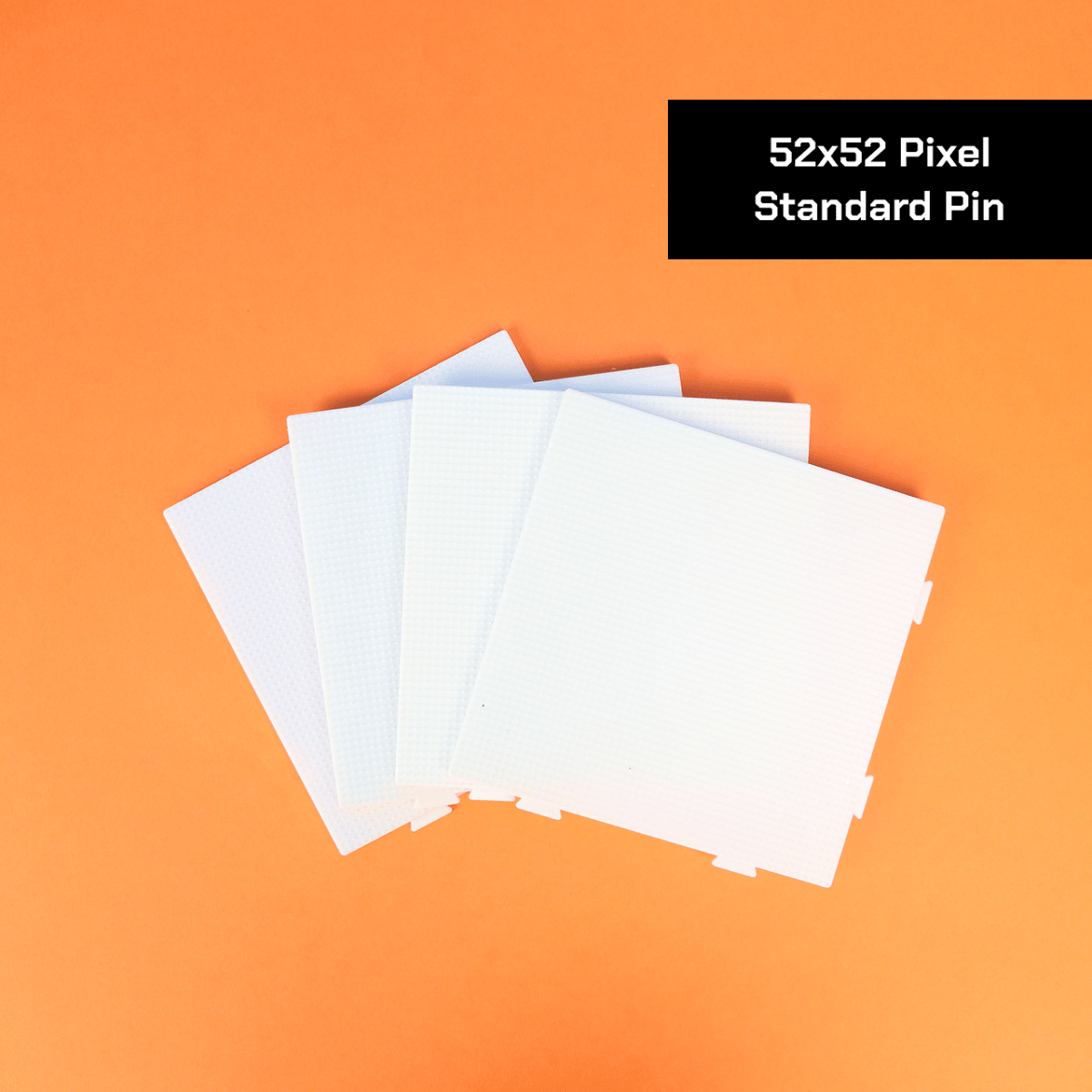 PixieCraft 52x52 Transparent Square Pegboards - for 2.6mm Mini Fuse Beads | Pegboard for Pixel Art & Fuse Beads Craft (Copy) - PixieCraft