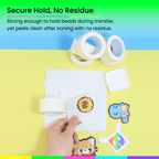 PixieCraft Masking Tape for Fuse Beads – 6 Rolls 1.2" x 33ft, Grid Tape for Pixie Beads Pegboard, Easy Peel Craft Tape for Pixel Art Projects - PixieCraft