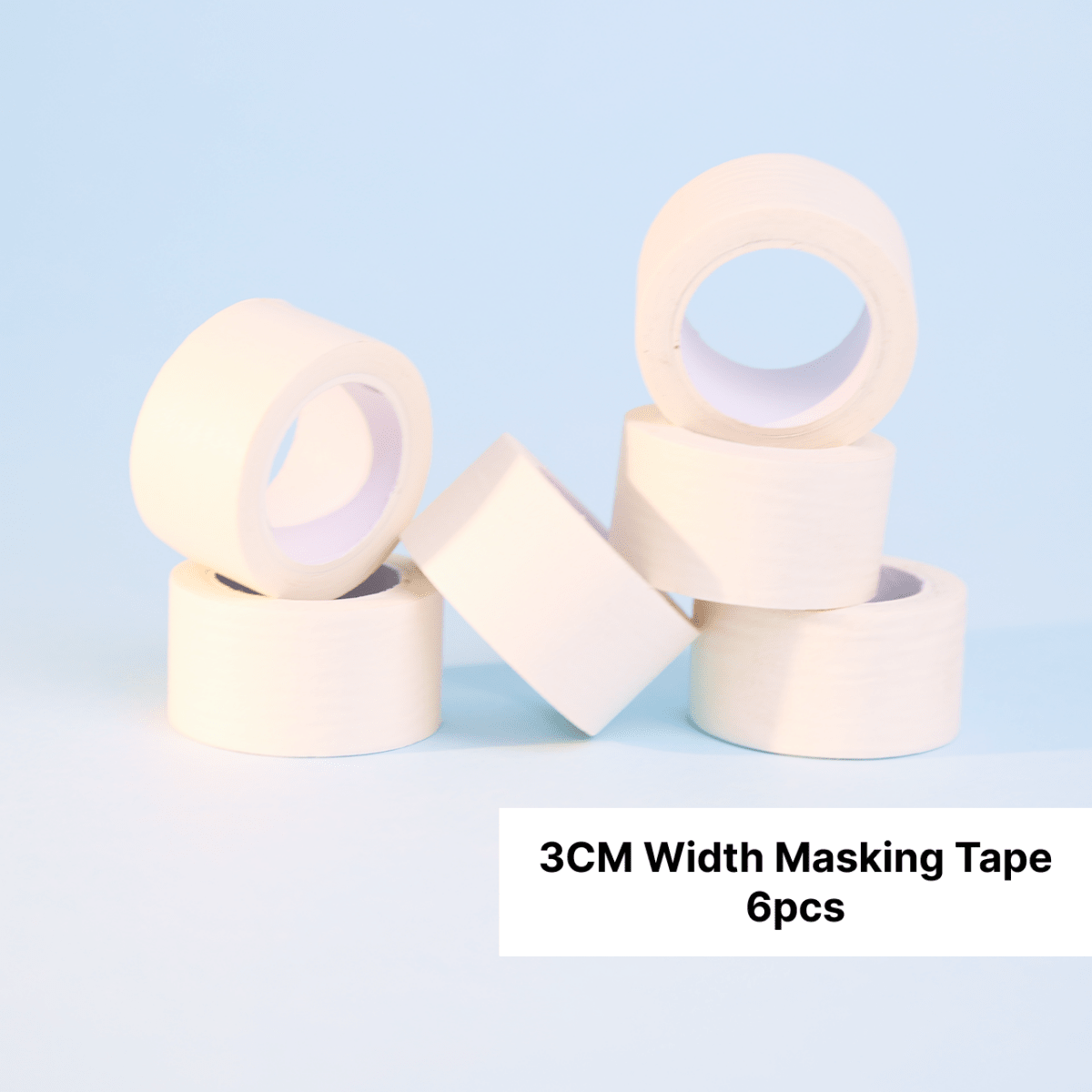 PixieCraft Masking Tape for Fuse Beads – 6 Rolls 2" x 66ft, Grid Tape for Pixie Beads Pegboard, Easy Peel Craft Tape for Pixel Art Projects - PixieCraft