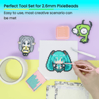 PixieCraft Precision Picker Set - Tweezers & Sorting Tools for 2.6mm Mini Fuse Beads - PixieCraft