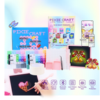 PixieCraft Smart Pegboard Kit with 2.6mm Fuse Beads, LED Pixel Art Board with Bluetooth, PixieCraft Design App, Photo-to-Pattern, 48/72/96/120 Colors, 2mm Stable Pins - PixieCraft