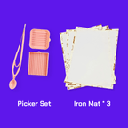 Premium Tool Combo (Picker Set + 3 Iron Mat) - PixieCraft