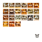 Pure Pixels Refill 1000ct - Palette G (Earth Tones) - PixieCraft
