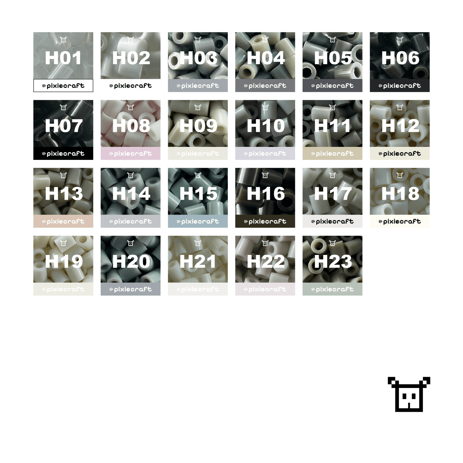 Pure Pixels Refill 1000ct - Palette H (Neutral Basics) - PixieCraft