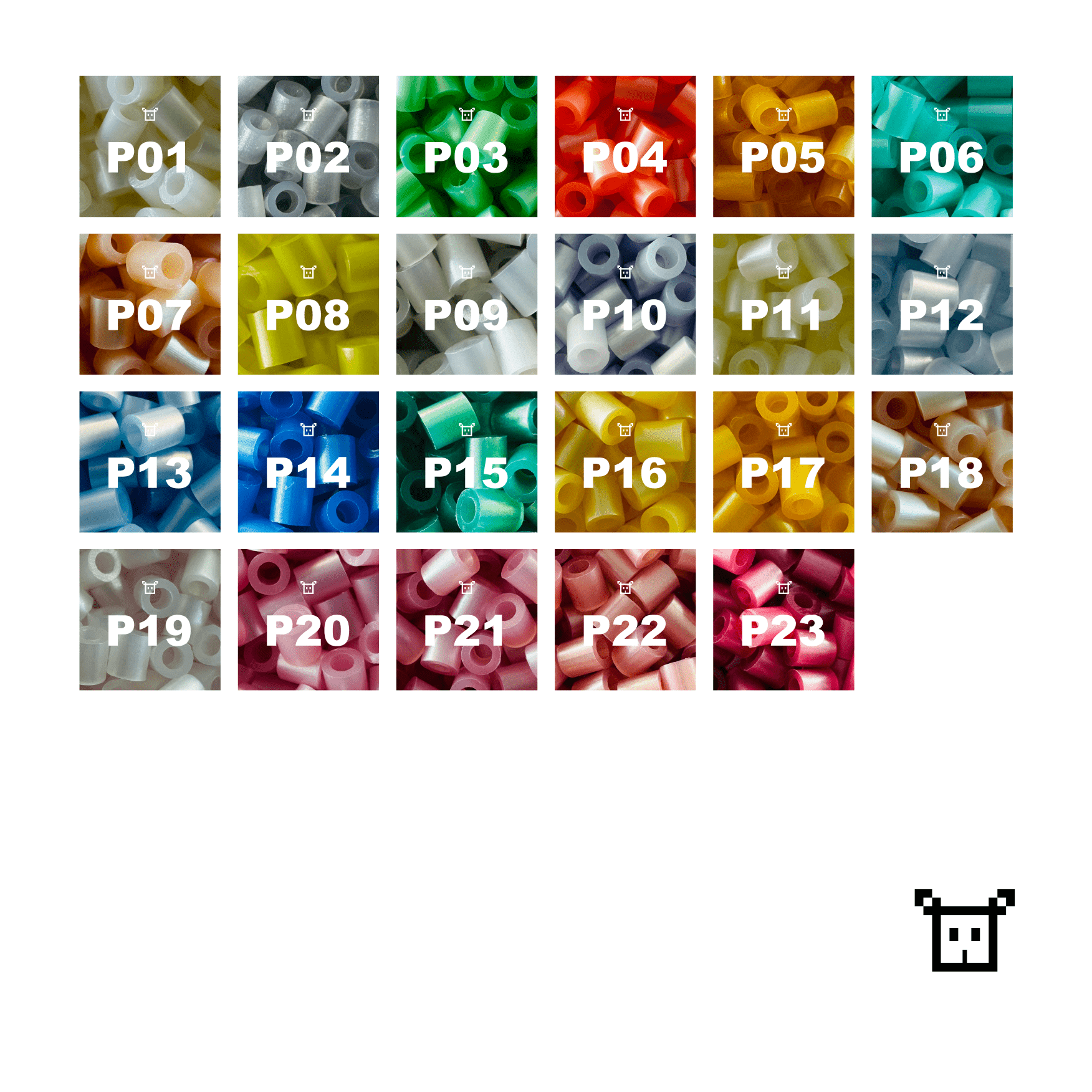 Pure Pixels Refill 1000ct - Palette P (Pearl) - PixieCraft